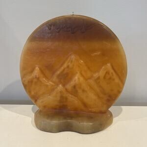 Handmade Mountain Theme Art Sculpture Rocky Mountain Candle